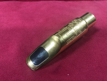 Used - West Coast Sax 'High Roller' Gold Plate Mouthpiece For Alto Sax .086